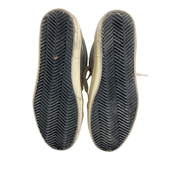 Golden Goose 'Mid Star' Silver Leather Distressed Suede-Trimmed Metallic - Picture 7 of 7